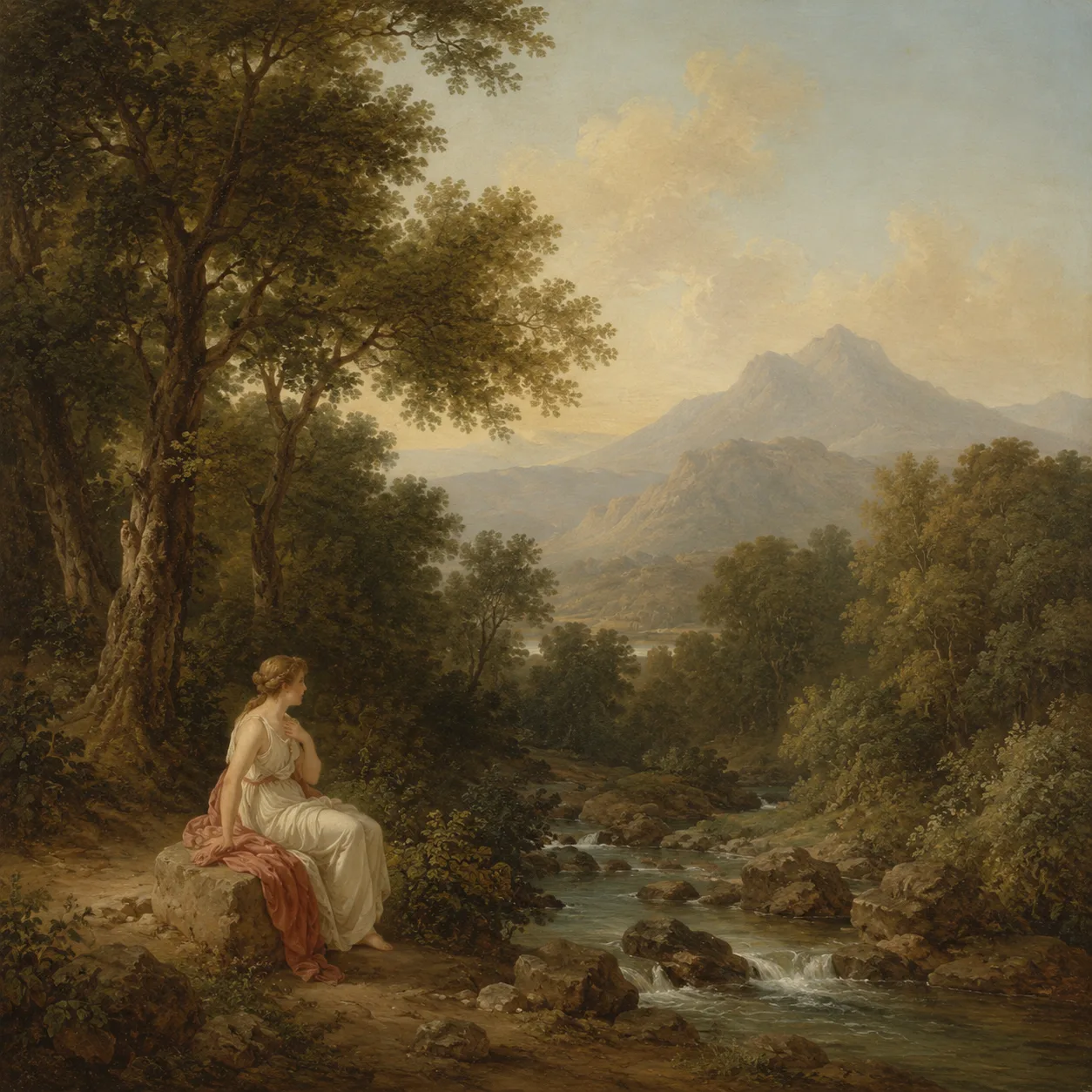 安杰利卡·考夫曼 Angelica Kauffmann 风格生成图