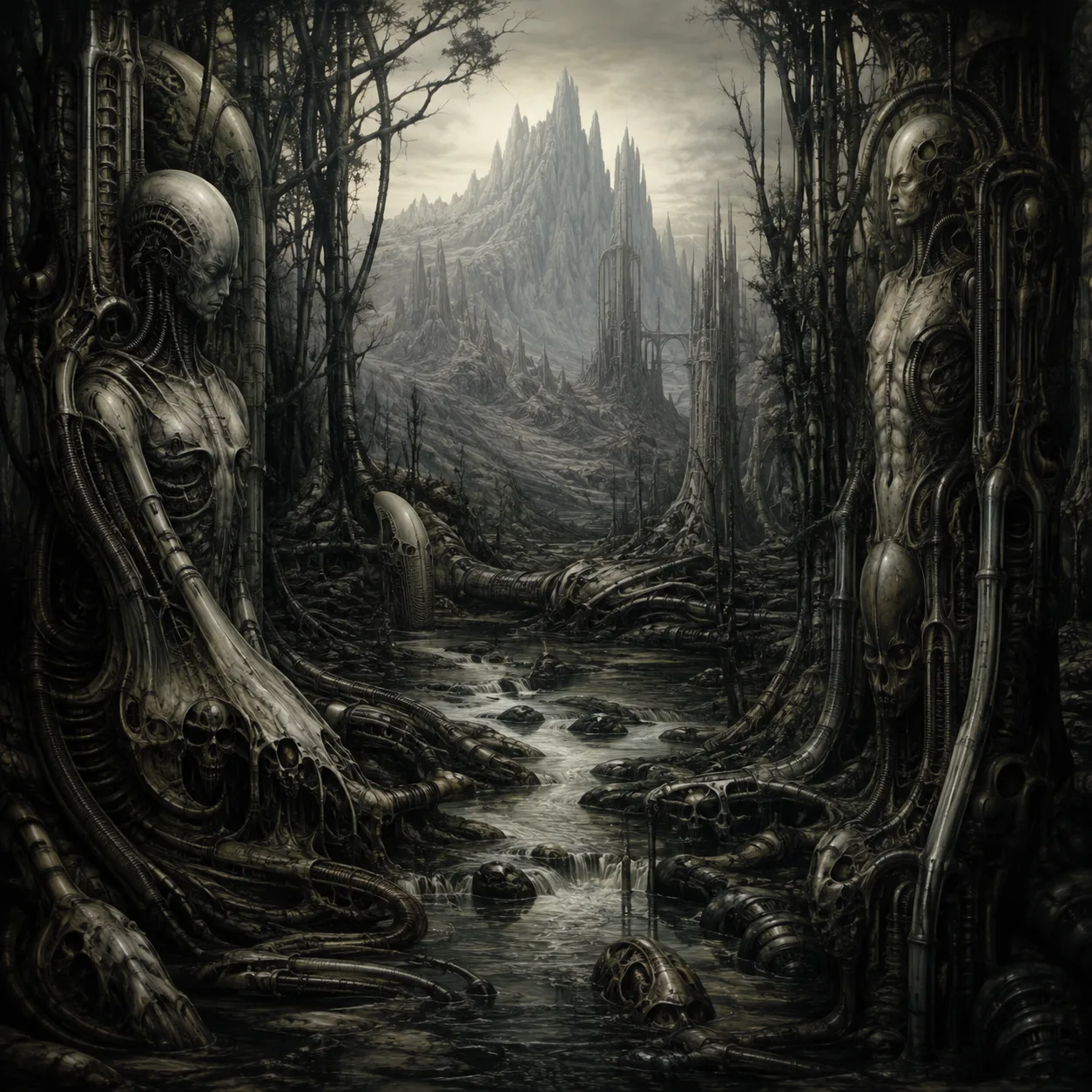 H. R. 吉格尔 H.R. Giger 风格生成图