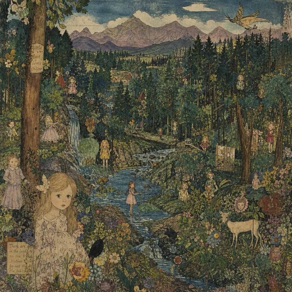 亨利·达格 Henry Darger 风格生成图