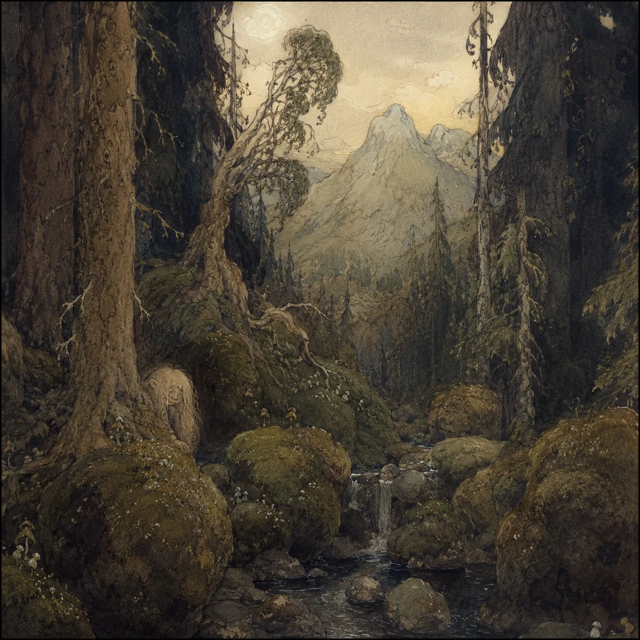 约翰·鲍尔 John Bauer 风格生成图