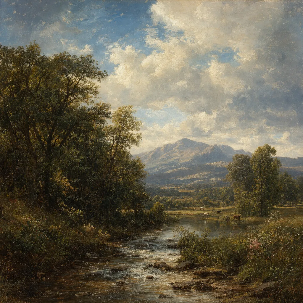 约翰·康斯特勃 John Constable 风格生成图