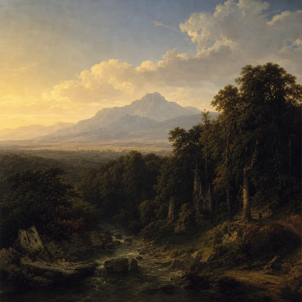 卡尔·弗里德里希·申克尔 Karl Friedrich Schinkel 风格生成图