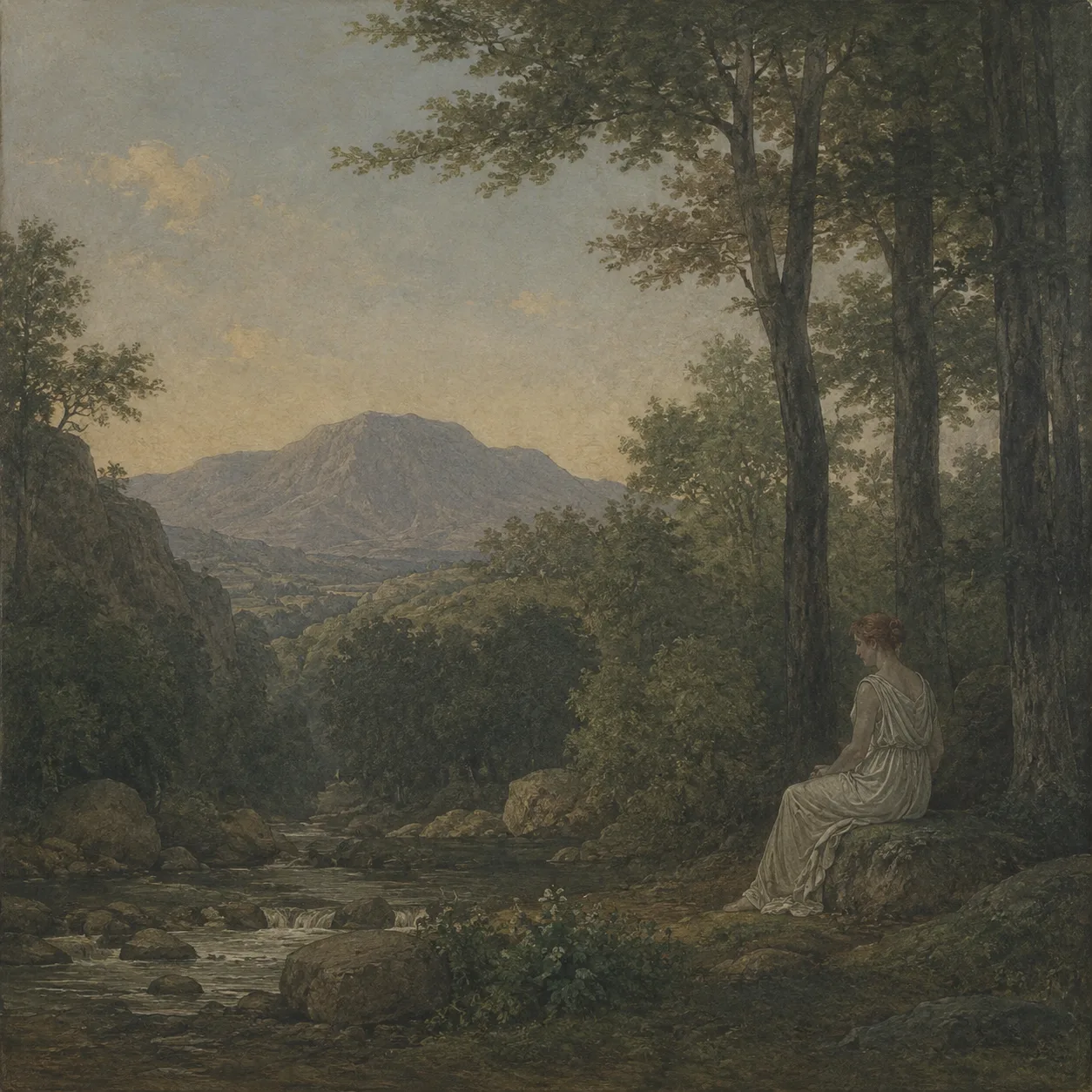 皮埃尔·皮维·德·夏凡纳 Pierre Puvis de Chavannes 风格生成图