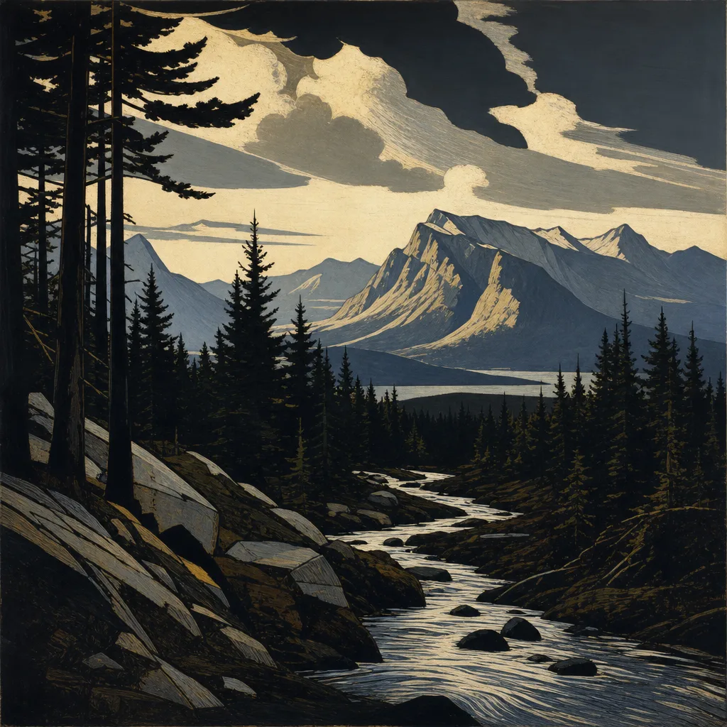 罗克韦尔·肯特 Rockwell Kent 风格生成图