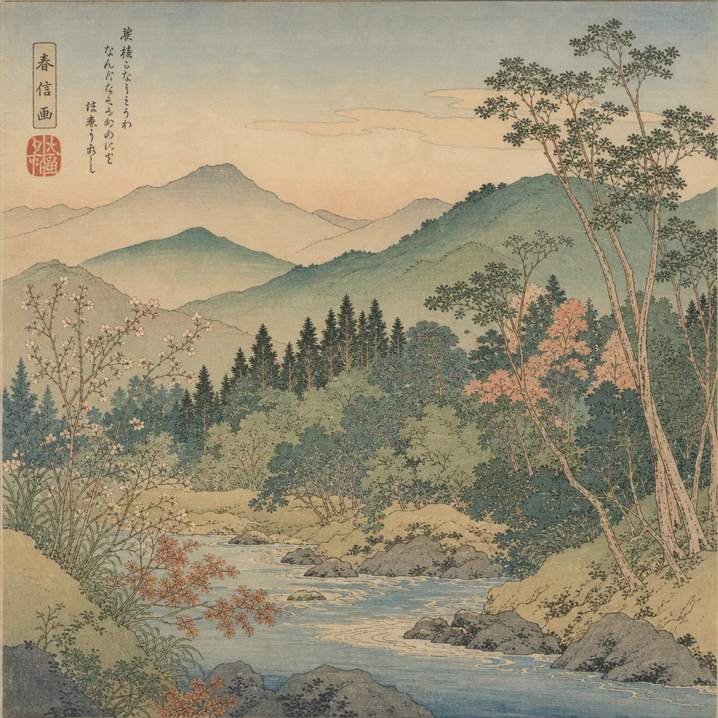 铃木春信 Suzuki Harunobu 风格生成图