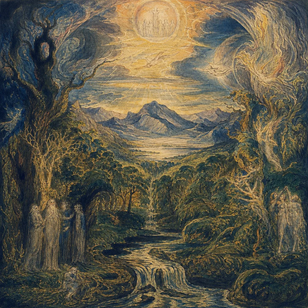 威廉·布莱克 William Blake 风格生成图